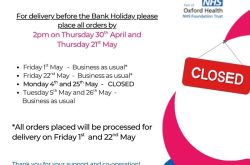 Oxford Pharmacy Store - May Bank Holiday Opening Hours