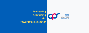 e-Invoicing via Powergate/Medecator - Oxford Pharmacy Store