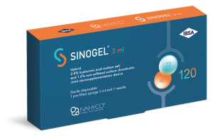 Sinogel® 72mg HMW HA & 48mg Chondroitin 4% solution for injection (1 x 3ml PFS) - Oxford Pharmacy Store (OPS)